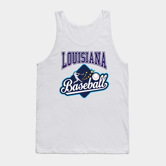 Louisiana Baseball | SECT51 Tank Top by VISUALUV